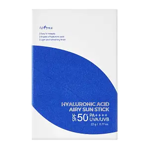 Isntree - Hyaluronic Acid Airy Sun Stick SPF 50+ PA ++++ - Sunscreen Stick - Αντηλιακό Stick Προσώπου SPF50 - 22g