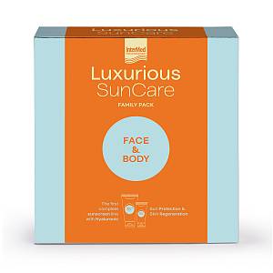 Intermed Luxurious SunCare Face & Body Family Pack με High Protection Face Cream SPF50, 75ml & Sun Protection Body Cream SPF15, 200ml, 1σετ
