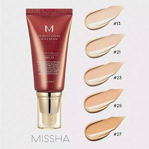 Missha M Perfect Cover PA+++ BB 13 Bright Beige Ενυδατική Κρέμα Προσώπου Ημέρας με SPF42 με Υαλουρονικό Οξύ & Ceramides - 20 ml