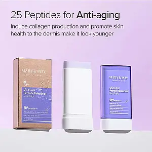 Mary & May Vegan Peptide Bakuchiol Sun Stick SPF50+ Αντηλιακό Στικ Προσώπου και Σώματος 18gr