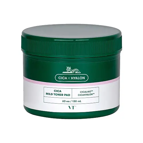 VT Cosmetics VT Cica Mild Toner Pad 60pc, 130ml