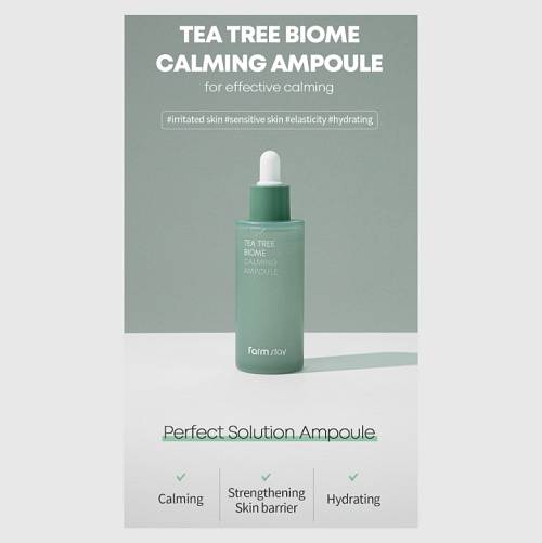 Farmstay Καταπραϋντική και Θρεπτική Αμπούλα Tea Tree Biome Calming Ampoule (50ml)
