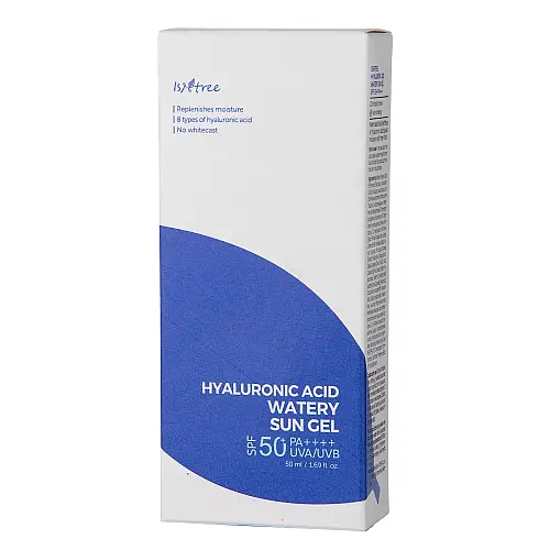 Isntree - Hyaluronic Acid - Watery Sun Gel SPF50+/PA++++ - Lightweight Face Protection Cream - Αντηλιακό Gel Προσώπου SPF50 - 50ml