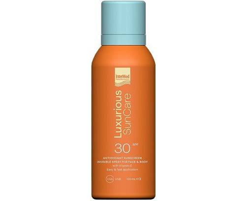 Intermed Luxurious Suncare Antioxidant Sunscreen Invisible Spray SPF30 Αντηλιακό Σπρέι για Πρόσωπο & Σώμα, 100ml
