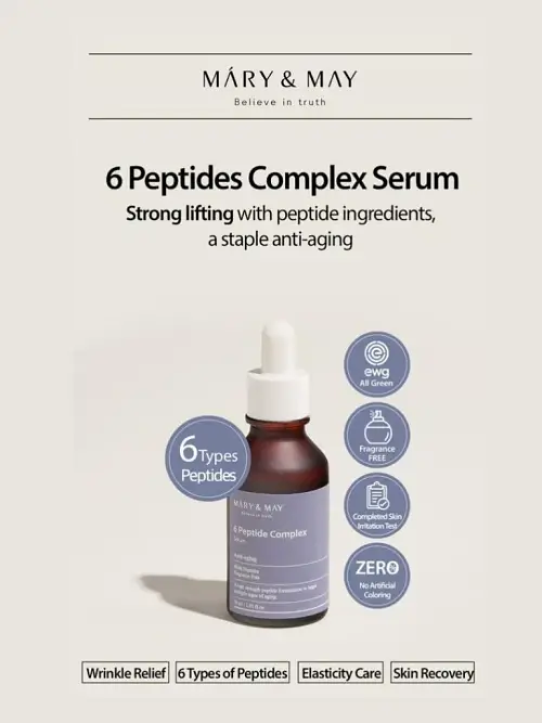 MARY & MAY 6 Peptide Complex - Αντιγηραντικός ορός για την καταπολέμηση των ρυτίδων- 30ml