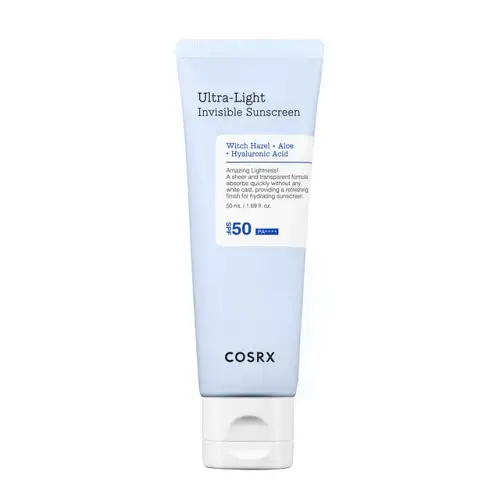 Cosrx Ultra-Light Invisible Sunscreen SPF+/PA ++++ Light Moisturizing – Super λεπτόρρευστο ενυδατικό αντιηλιακό με υψηλή προστασία - 50 ml