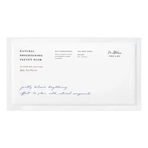 Dr. Althea Pro Lab Natural Brightening Velvet Mask - Φύλλο μάσκας με αργινίνη - Μάσκα Λάμψης
