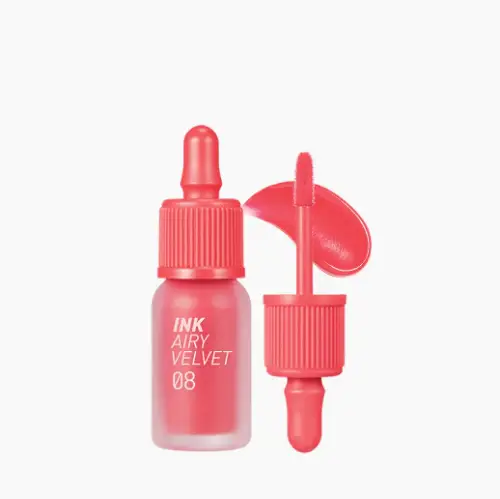 Peripera #08  Pretty Orange PinkInk Airy Velvet Lip Tint  - 4g