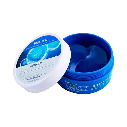FarmStay Collagen Water Full Hydrogel Μάσκα Ματιών για Θρέψη - 60pcs