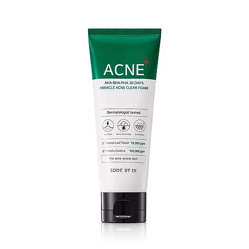 Some By Mi AHA BHA PHA 30 Days Miracle Acne Clear Foam - 100ml