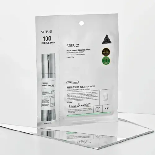 Vt Cosmetics Reedle Shot 100 2step Mask Firming Face Mask In A Sheet 1.5g+25g