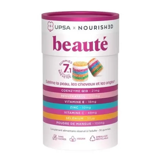 Upsa Nourished Beauty για Δέρμα Νύχια & Μαλλιά 30 ζελεδάκια