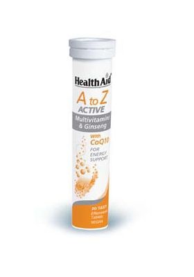 Health Aid Α ΤΟ Ζ ΑCTIVE Multivitamis+Q10 -TUTTI FRUTTI 20eff