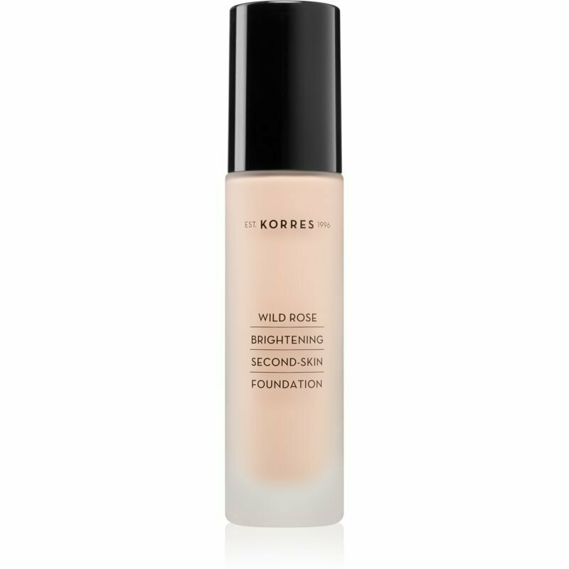 Korres Wild Rose Brightening Foundation SPF15 Άγριο Τριαντάφυλλο WRF1 για Λάμψη & Φυσική Κάλυψη, 30ml