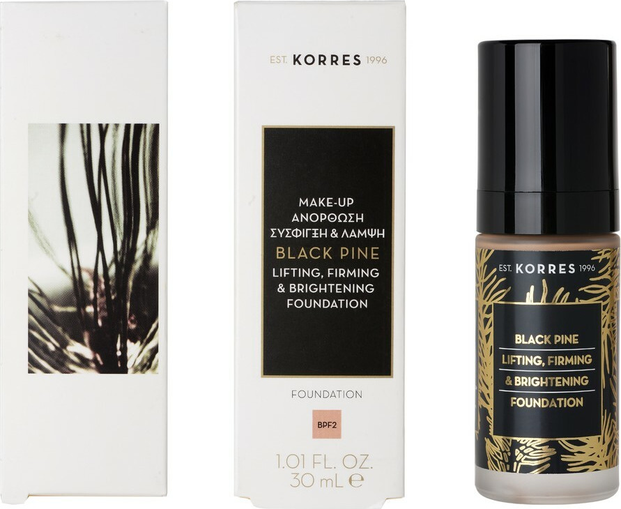 Korres Μαύρη Πεύκη Make Up Ανόρθωση, Σύσφιγξη & Λάμψη, απόχρωση BPF2, 30ml