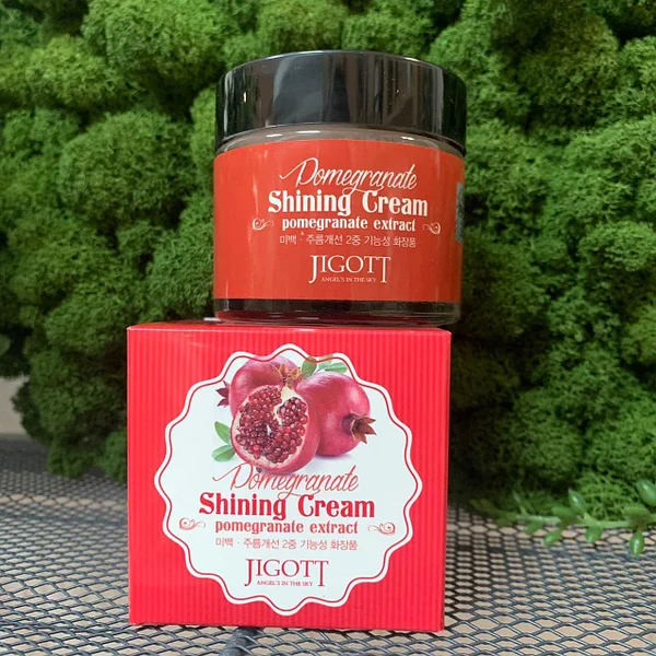 Jigott Pomegrante Shining Cream - Κρέμα λάμψης προσώπου με εκχύλισμα ροδιού - 70ml