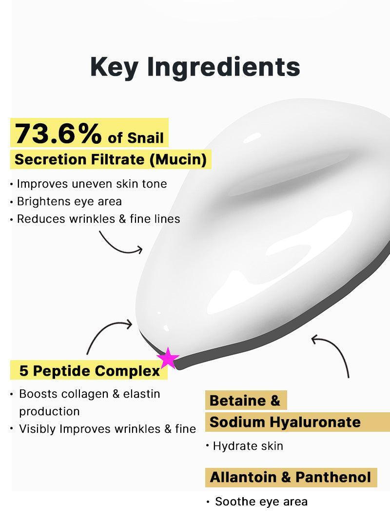 COSRX Advanced Snail Peptide Eye Cream – Κρέμα ματιών που φωτίζει και τονώνει τα μάτια - 25 ml