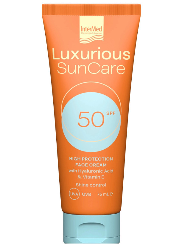Intermed Luxurious SunCare Face & Body Family Pack με High Protection Face Cream SPF50, 75ml & Sun Protection Body Cream SPF15, 200ml, 1σετ