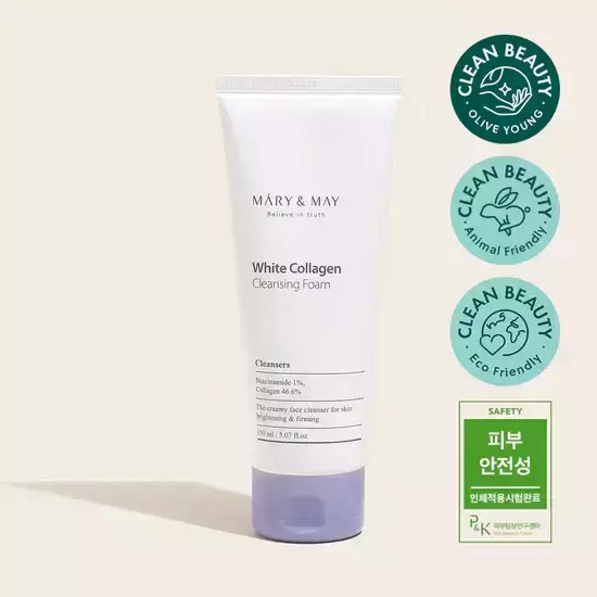 Mary & May White Collagen Cleansing Foam - Καθαριστικός αφρός με κολλαγόνο - 150ml