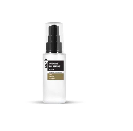 COXIR - Anti-aging facial care set Intensive EGF Peptide Gift Set 3 pcs : 1x 150ml Green Tea pH Clear Cleanser - 1x 50ml Intensive EGF Peptide Serum - 1x 50ml Intensive EGF Peptide Cream