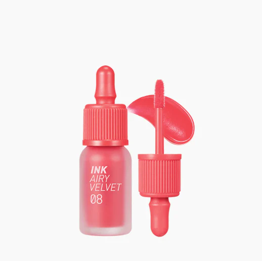 Peripera #08  Pretty Orange PinkInk Airy Velvet Lip Tint  - 4g