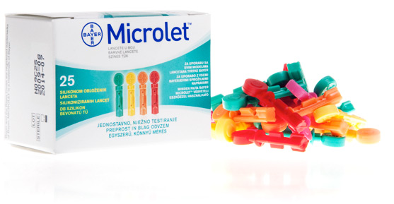 BAYER Microlet βελόνες σακχάρου 25 τεμ